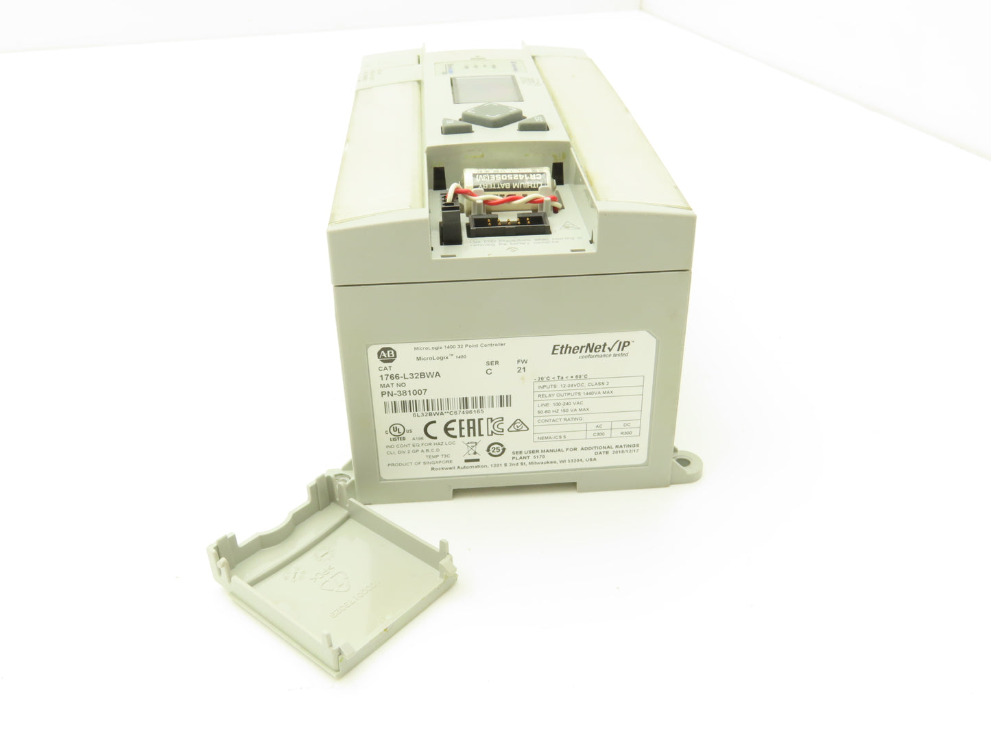 Allen Bradley 1766-L32BWA MicroLogix 1400 Controller Module 32 Point Ser C FW 21