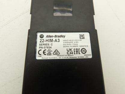 Allen Bradley 22-HIM-A3 Powerflex VFD Handheld Control Keypad LCD Display Ser C