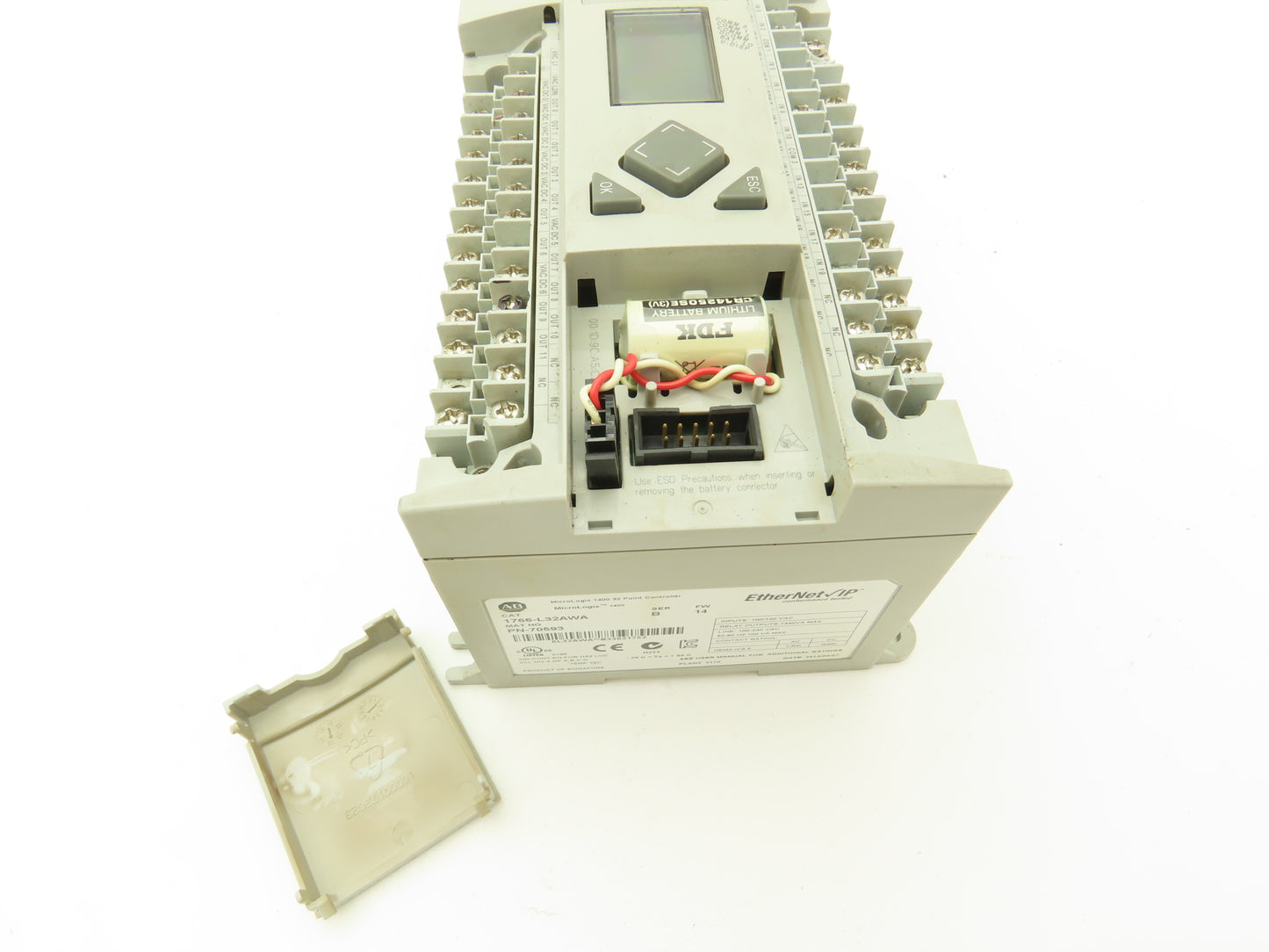 Allen Bradley 1766-L32AWA MicroLogix 1400 Controller Module 32Pt Series B FW 14