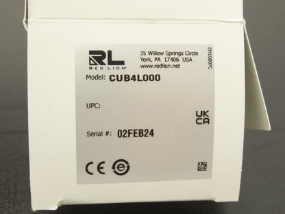 Red Lion CUB4L000 Electronic LCD 6-Digit Mini Counter Panel Meter 9-28VDC