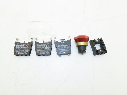 Schmersal EDRR40RT/2X303/GB E-Stop Pushbutton Kit Mushroomhead 38.5mm 103008214