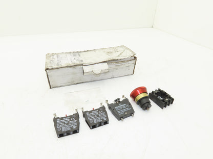 Schmersal EDRR40RT/2X303/GB E-Stop Pushbutton Kit Mushroomhead 38.5mm 103008214