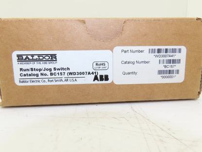 Baldor BC157 Run/Jog Switch Kit for DC Motor Speed Control BC154 BC160 BC354