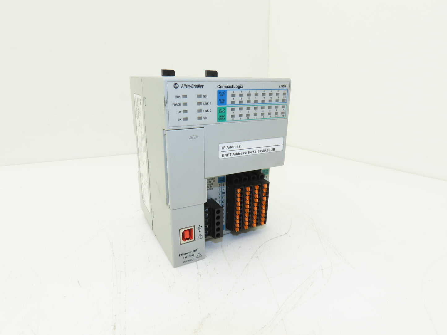 Allen Bradley 1769-L19ER-BB1B CompactLogix L19 Controller 1MB 16 DI/16 DO 24VDC