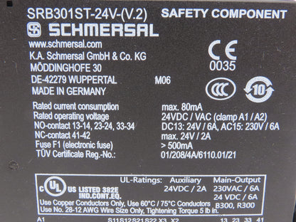 Schmersal SRB301ST-24V-(V.2) Safety Relay Module 103006151