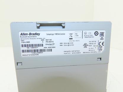 Allen Bradley 1769-L30ER CompactLogix 1MB Ethernet Controller Ser A FW 1.002