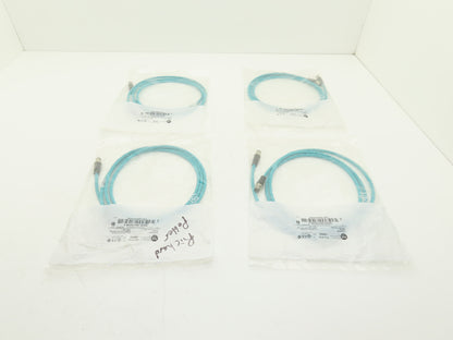 Allen Bradley 1585D-M4TBDM-2 Ethernet Media Patchcord M12 Male 2M Ser B Lot of 4