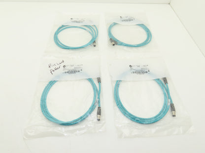 Allen Bradley 1585D-M4TBDM-2 Ethernet Media Patchcord M12 Male 2M Ser B Lot of 4