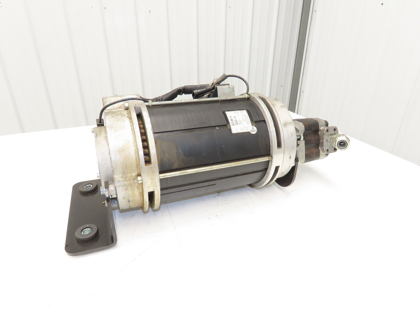 Hyster 8813389 Forklift Hydraulic Motor 48V & Pump 8811653 Removed From E80XN