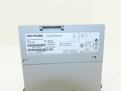 Allen Bradley 1769-L30ER CompactLogix 1MB Ethernet Controller Ser A FW 1.002