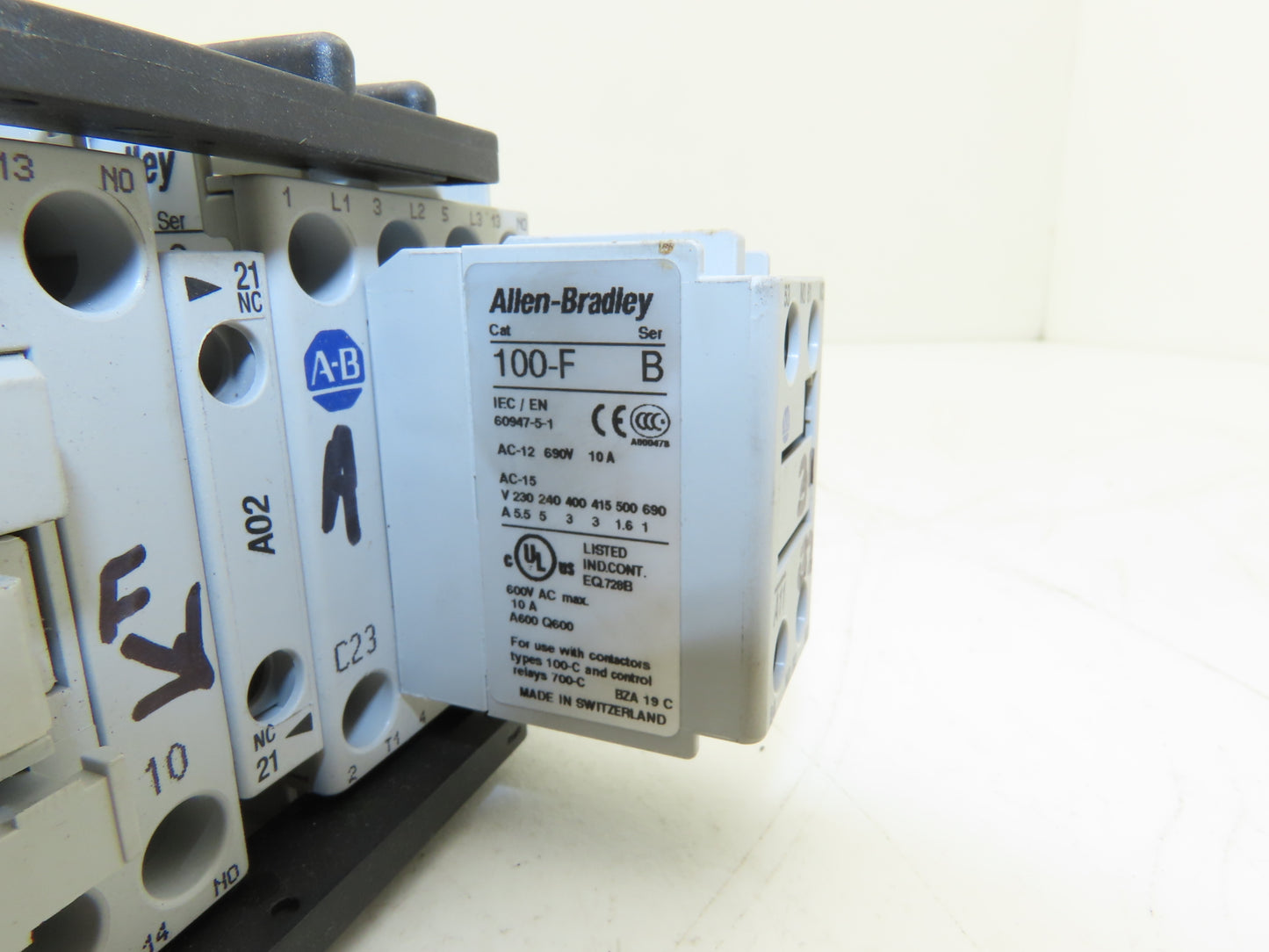 Allen Bradley 104-C23DJ22 Reversing Starter Contactor 24VDC Coil 100-C23D-10