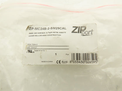 ZIPport ZP-MC24B-2-SM29CAL Surface Mount Housing Self Close w/Terminal Connector