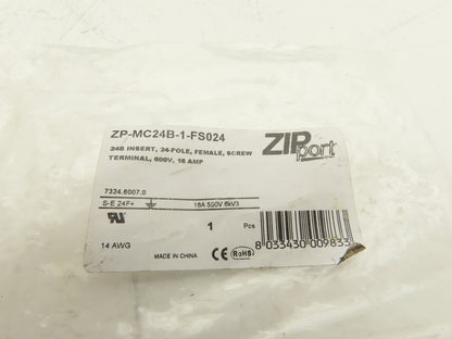 ZIPport ZP-MC24B-2-SM29CAL Surface Mount Housing Self Close w/Terminal Connector