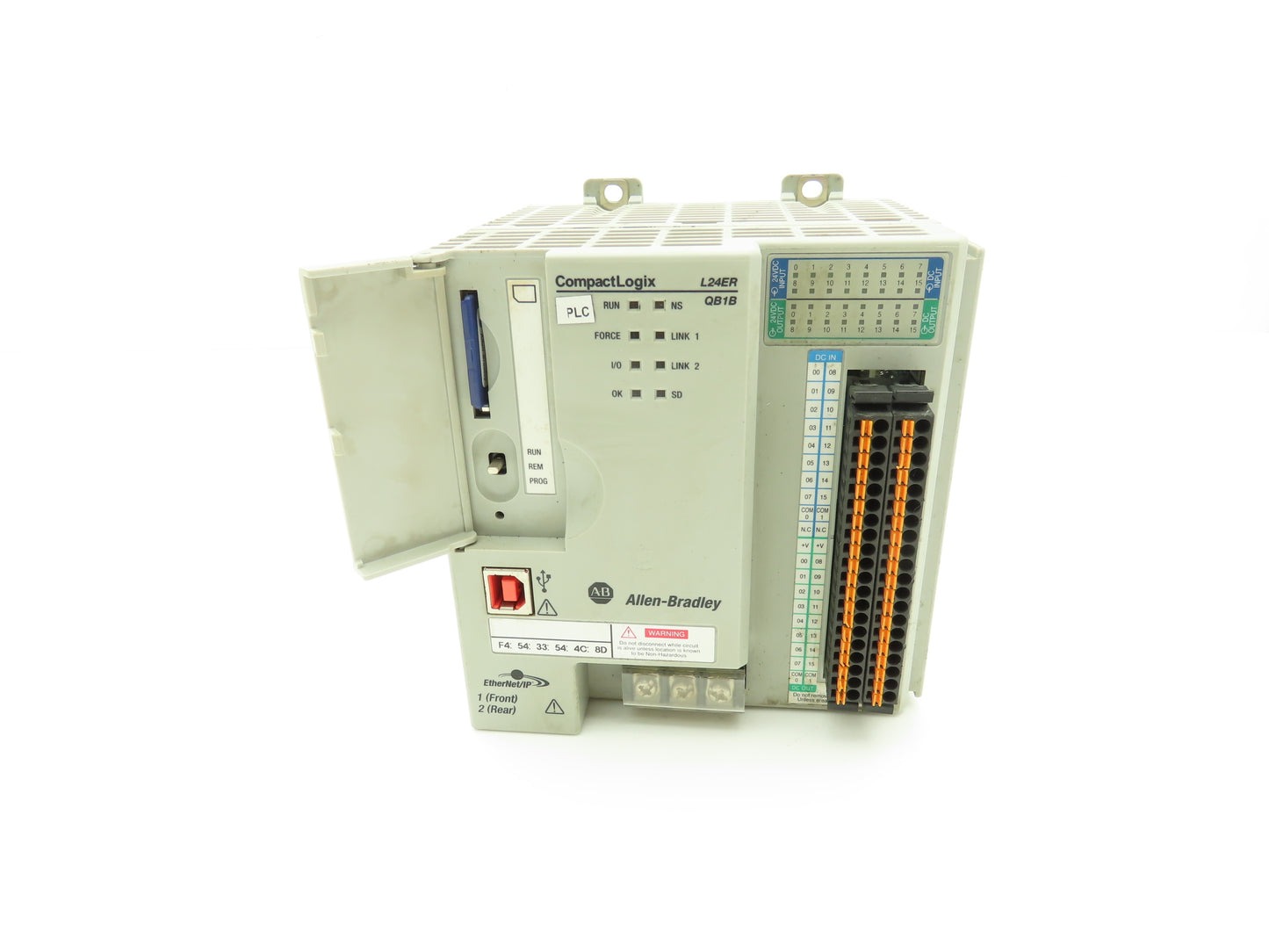 Allen Bradley 1769-L24ER-QB1B CompactLogix 750KB I/O Controller Ser A Ethernet