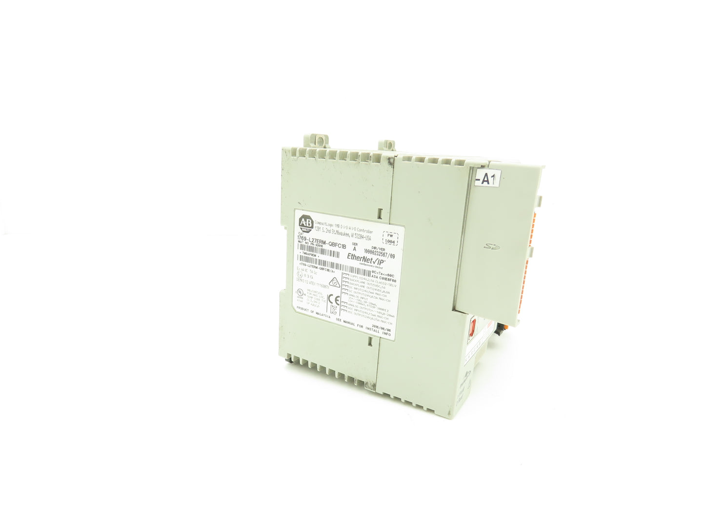 Allen Bradley 1769-L27ERM-QBFC1B CompactLogix 750KB DI/O Controller Ser A E-net
