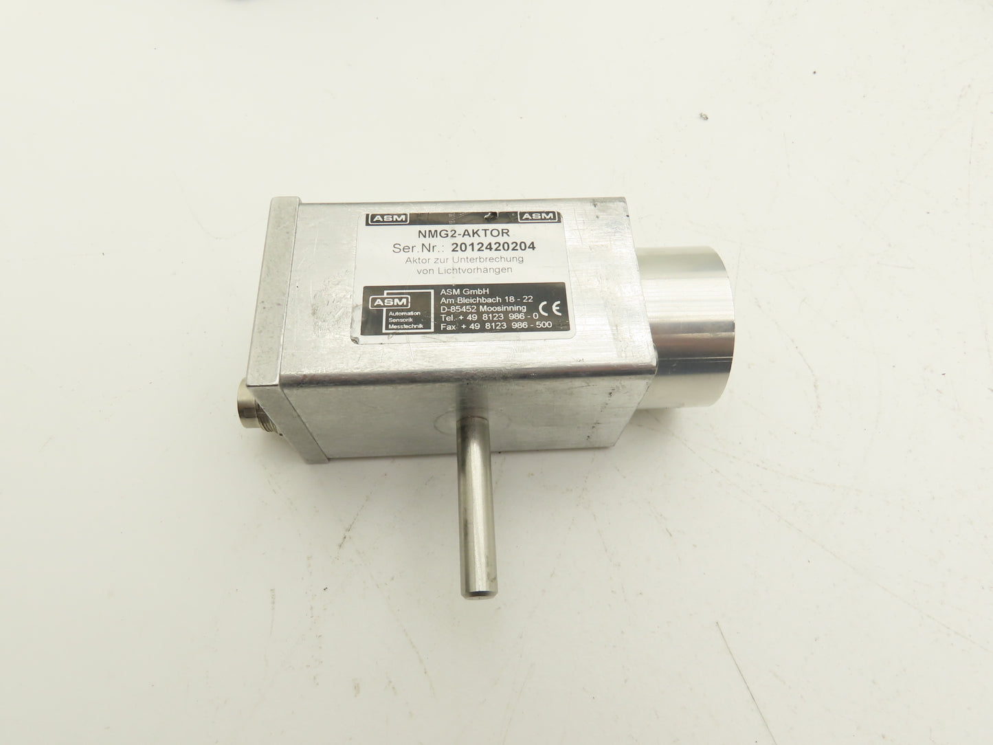 ASM NMG2-2500-P-MEM Machine Safety Guard Stop-Time Measuring System STM