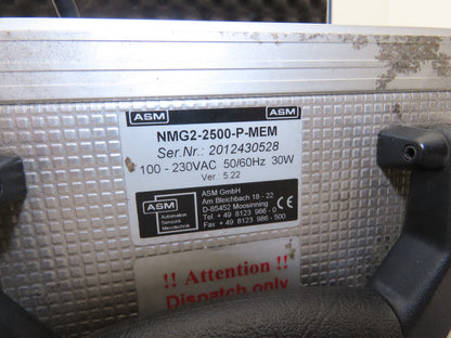 ASM NMG2-2500-P-MEM Machine Safety Guard Stop-Time Measuring System STM