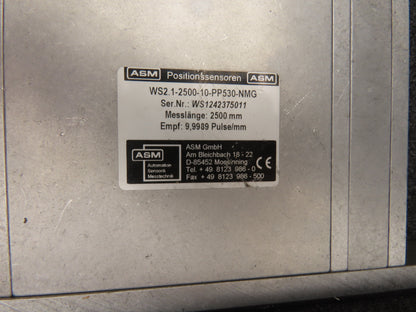 ASM NMG2-2500-P-MEM Machine Safety Guard Stop-Time Measuring System STM