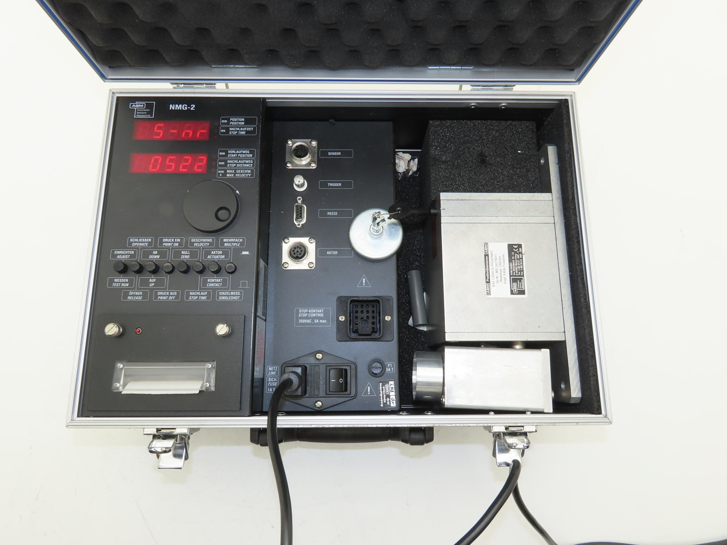 ASM NMG2-2500-P-MEM Machine Safety Guard Stop-Time Measuring System STM