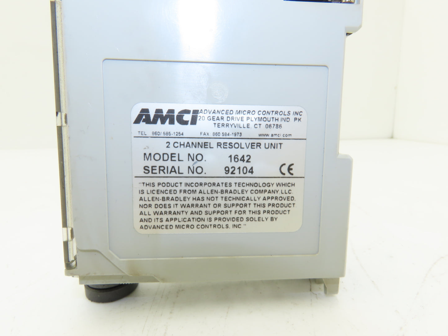 AMCI 1642 CompactLogix 2 Channel PLC Resolver Interface Module