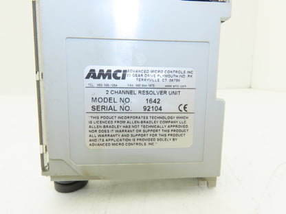 AMCI 1642 CompactLogix 2 Channel PLC Resolver Interface Module