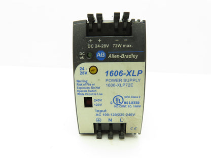 Allen Bradley 1606-XLP72E Power Supply 24VDC 72W 3A 120/240V
