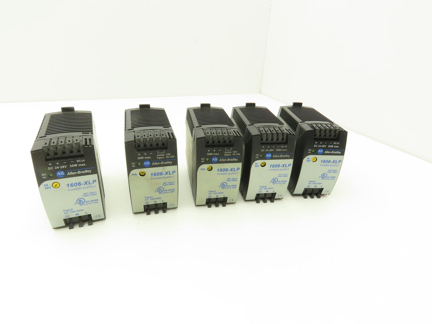 Allen Bradley 1606-XLP30B Power Supply 24VDC 30/50W 120V Lot of 5