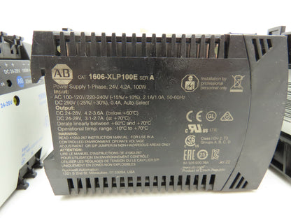 Allen Bradley 1606-XLP100E Power Supply 24VDC 100W 120V Lot of 4