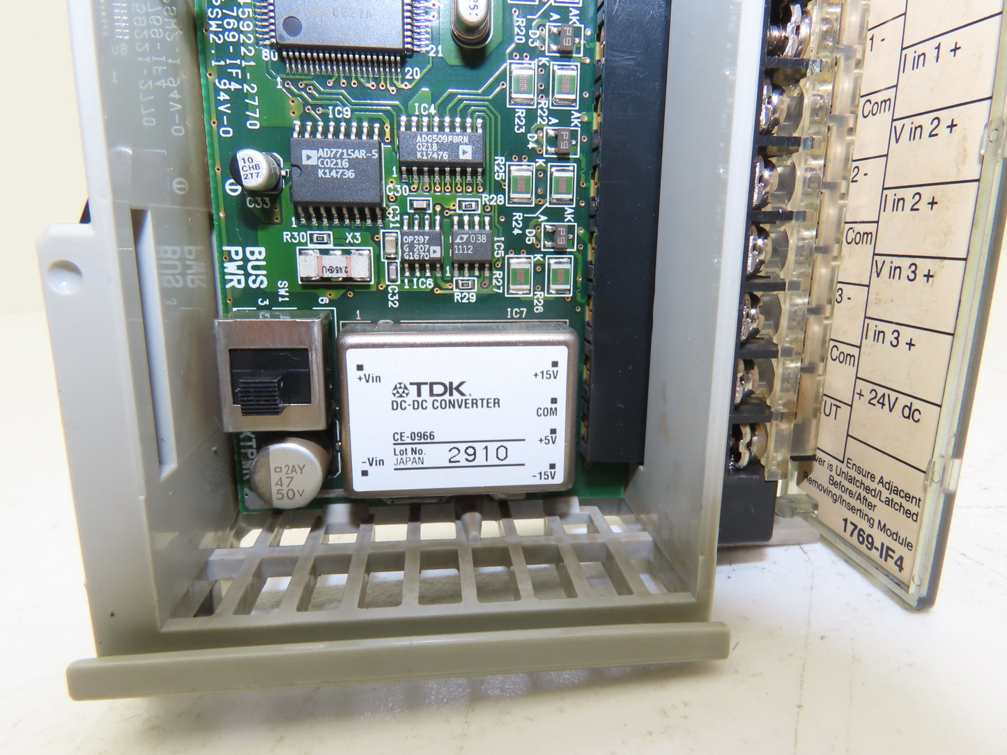 Allen Bradley 1769-IF4 Compact I/O Analog Input Module 24VDC Ser B Rev 1 F/W 2.1