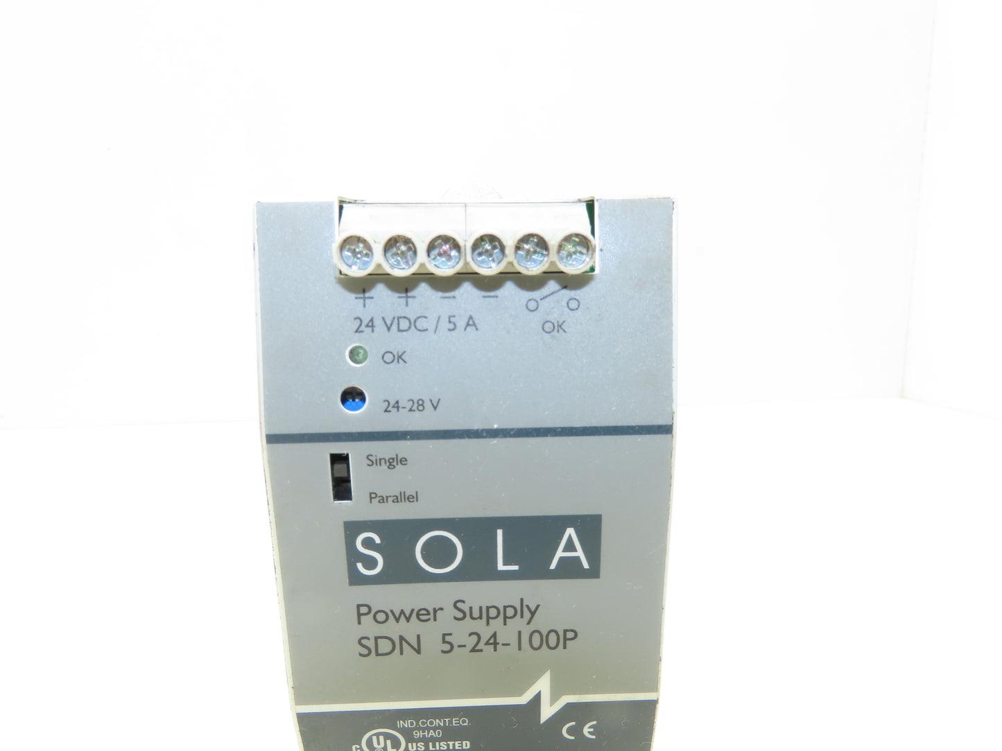 Sola Emerson SDN5-24-100P PLC Power Supply 24V 5A 100-240V