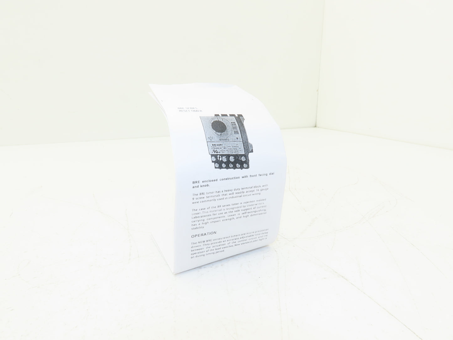 Eagle Signal BRE10A6 Electronic Analog Dial Preset Timer 0-60 Min 120V