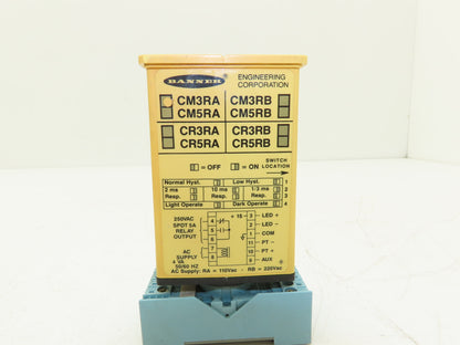 Banner CM3RA Sensor Amplifier Module Maxi-Amp CM Series