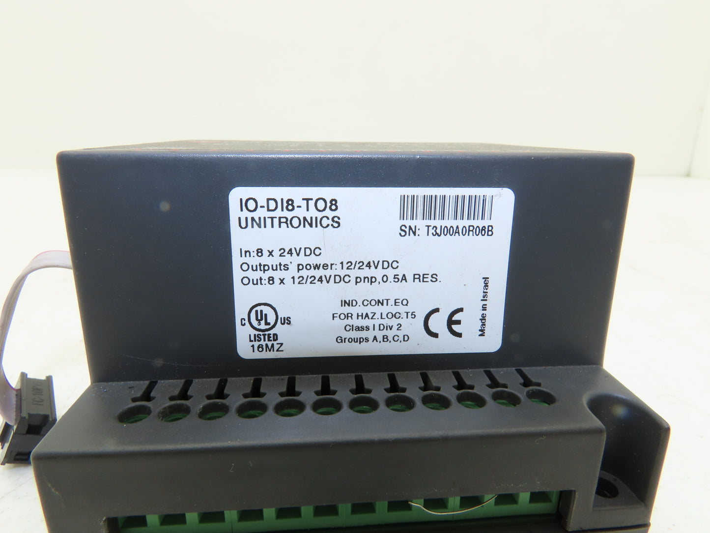 Unitronics IO-DI8-TO8 I/O Expansion Output Module 12/24VDC