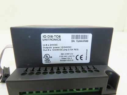 Unitronics IO-DI8-TO8 I/O Expansion Output Module 12/24VDC