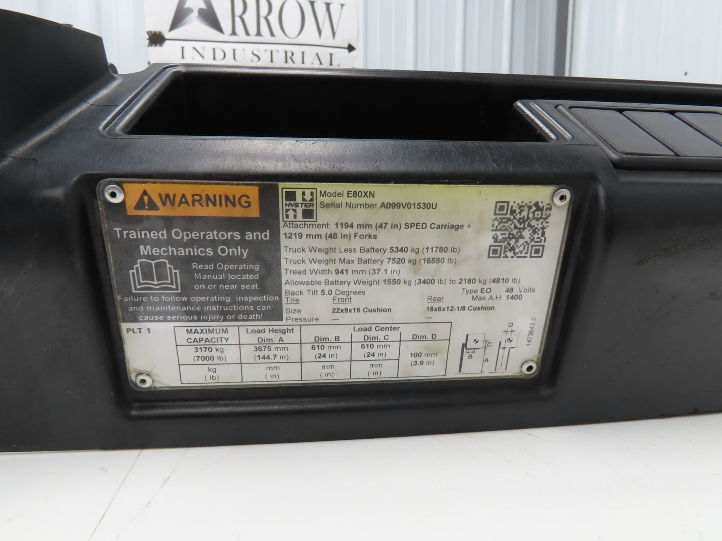 Danaher ACS48L-700F-23P AC SuperDrive Forklift Motor Controller 48V Off E80XN