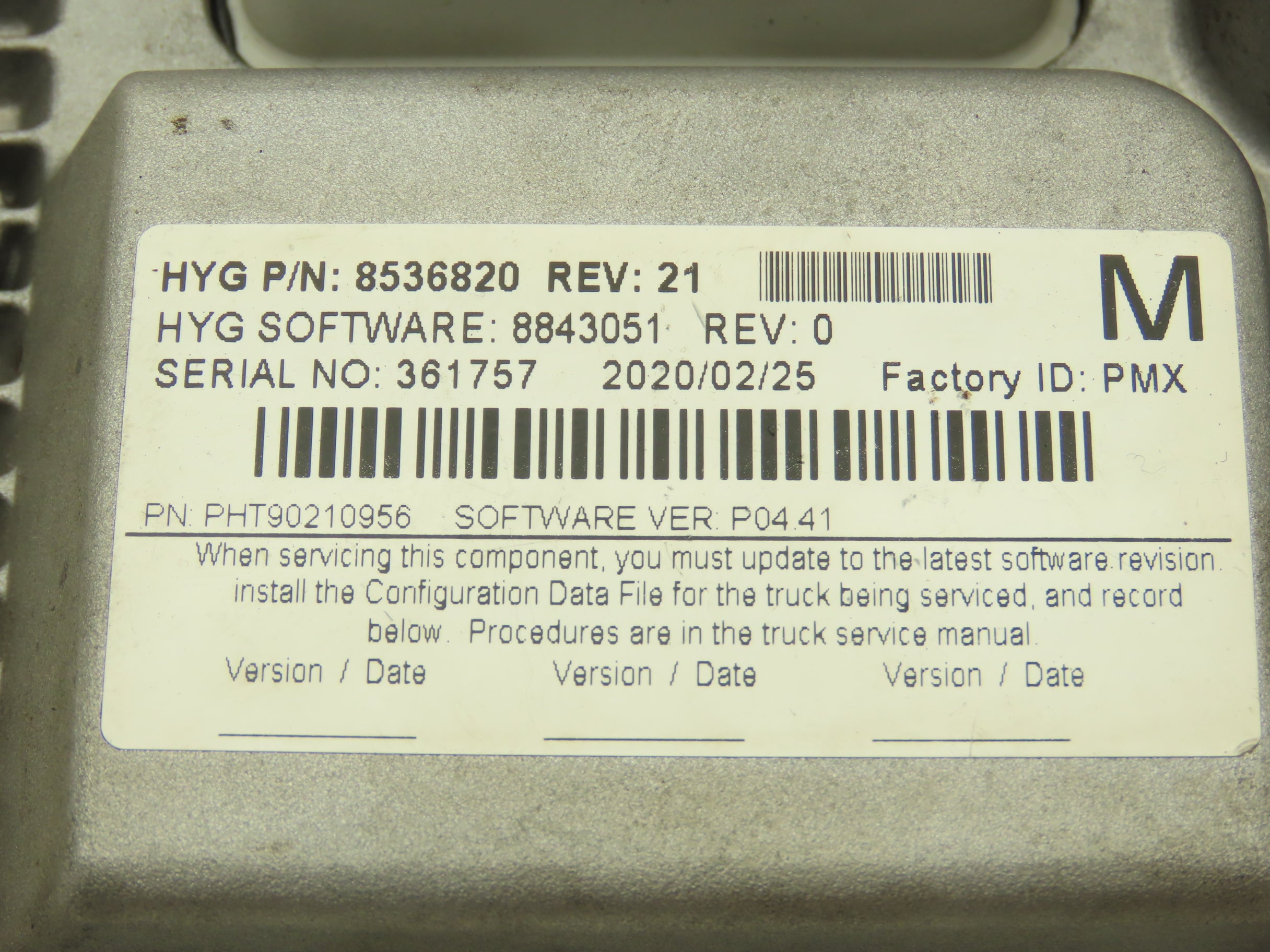 Hyster 8536820 Forklift Control Module Rev 21 Off E80XN READ – ARROW ...