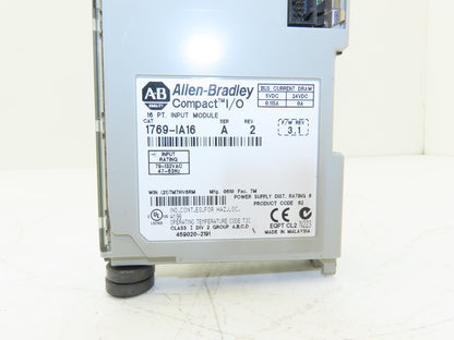 Allen Bradley 1769-IA16 Compact Logix I/O Input Module 16Pt 115VAC Ser A REV 2