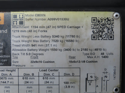 Sevcon 622/11119 Power Converter 36/88VDC To 12VDC Off Hyster E80XN