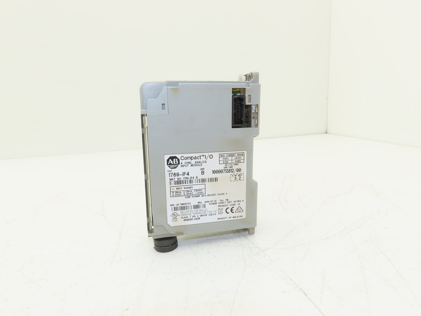 Allen Bradley 1769-IF4 Compact I/O Analog Input Module 24VDC Ser B F/W Rev 3.2