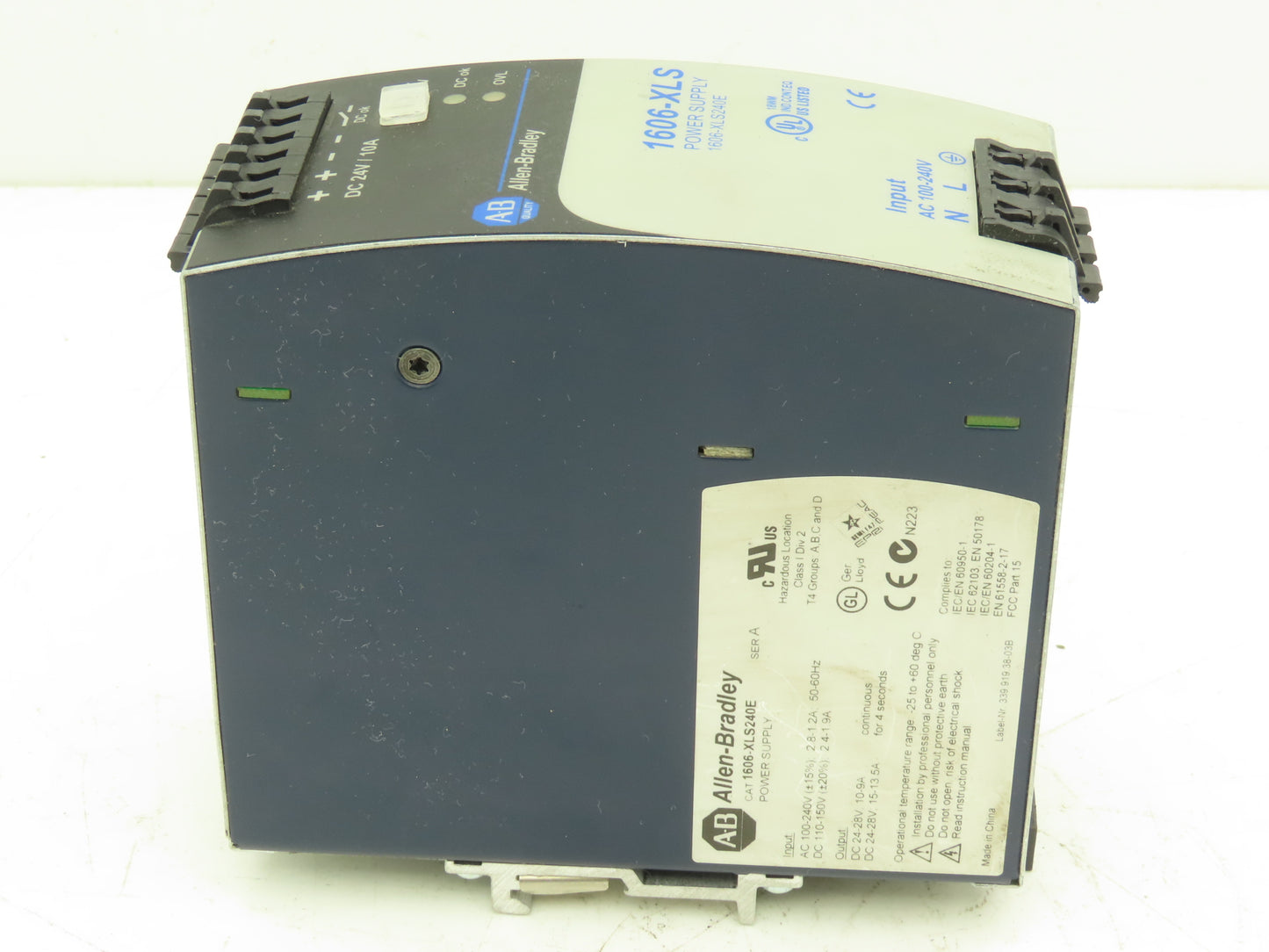 Allen Bradley 1606-XLS240E PLC Power Supply 24VDC 10A 240W 120-240V 1PH Input