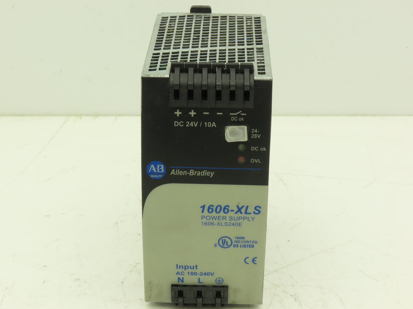Allen Bradley 1606-XLS240E PLC Power Supply 24VDC 10A 240W 120-240V 1PH Input