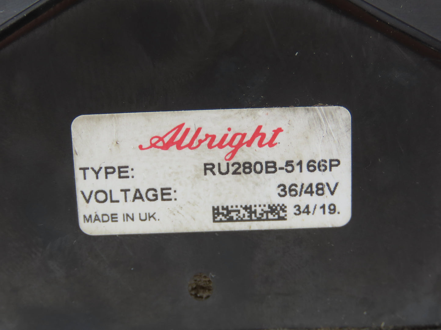 Hyster RU280B-5166P Forklift Curtis Albright DC Motor Contactor Off Hyster E80XN