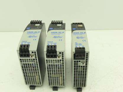Allen Bradley 1606-XLS120E PLC Power Supply 24VDC 5A 120W 120-240V 1PH Lot of 3
