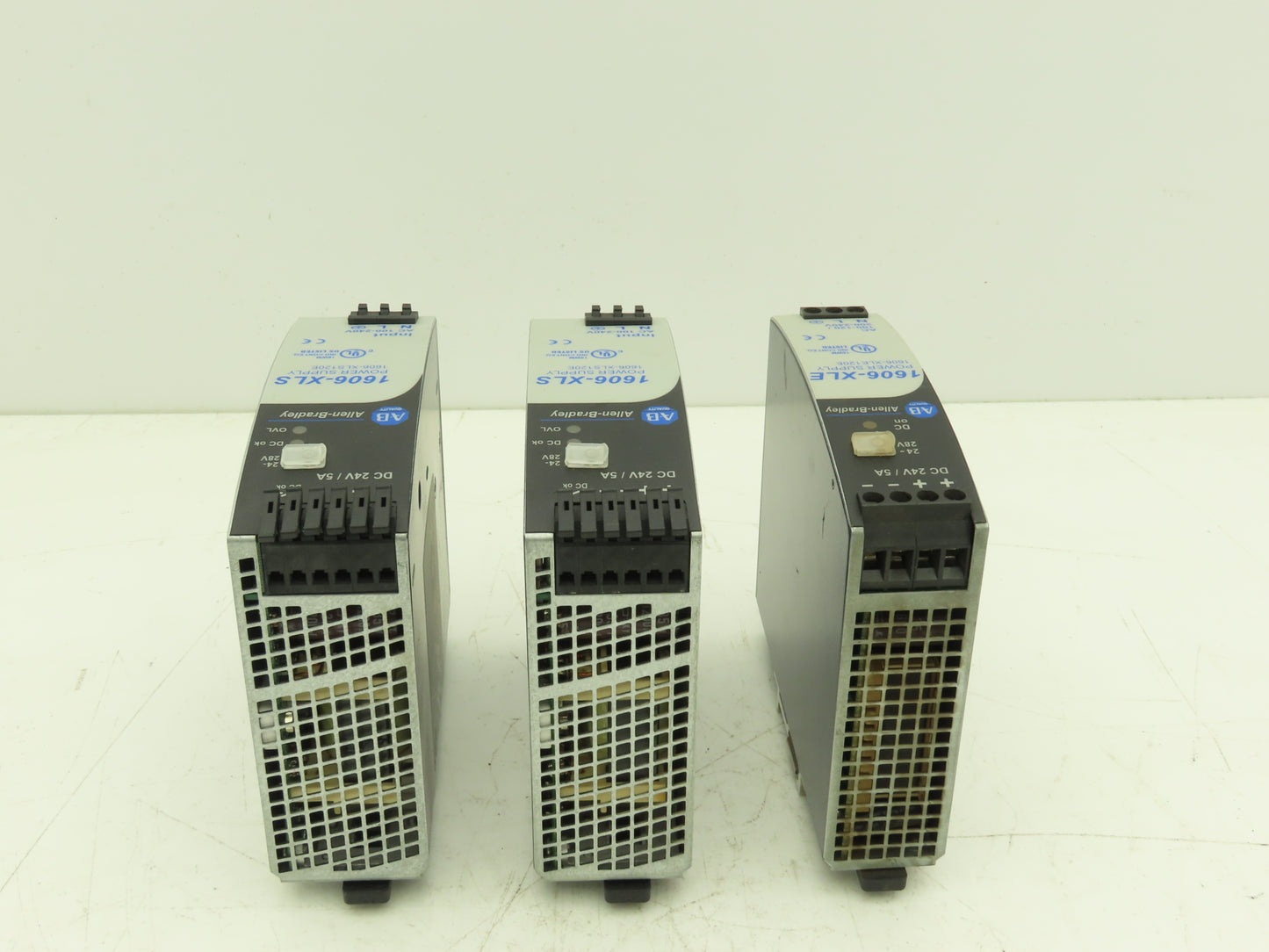 Allen Bradley 1606-XLS120E PLC Power Supply 24VDC 5A 120W 120-240V 1PH Lot of 3