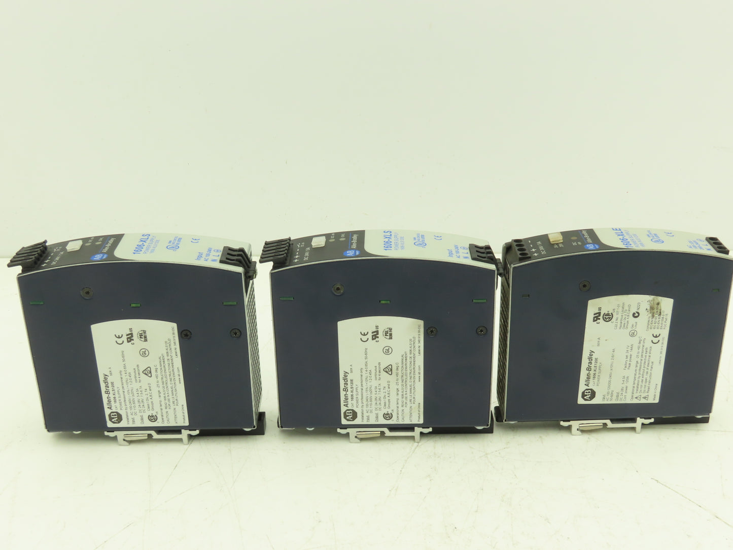 Allen Bradley 1606-XLS120E PLC Power Supply 24VDC 5A 120W 120-240V 1PH Lot of 3