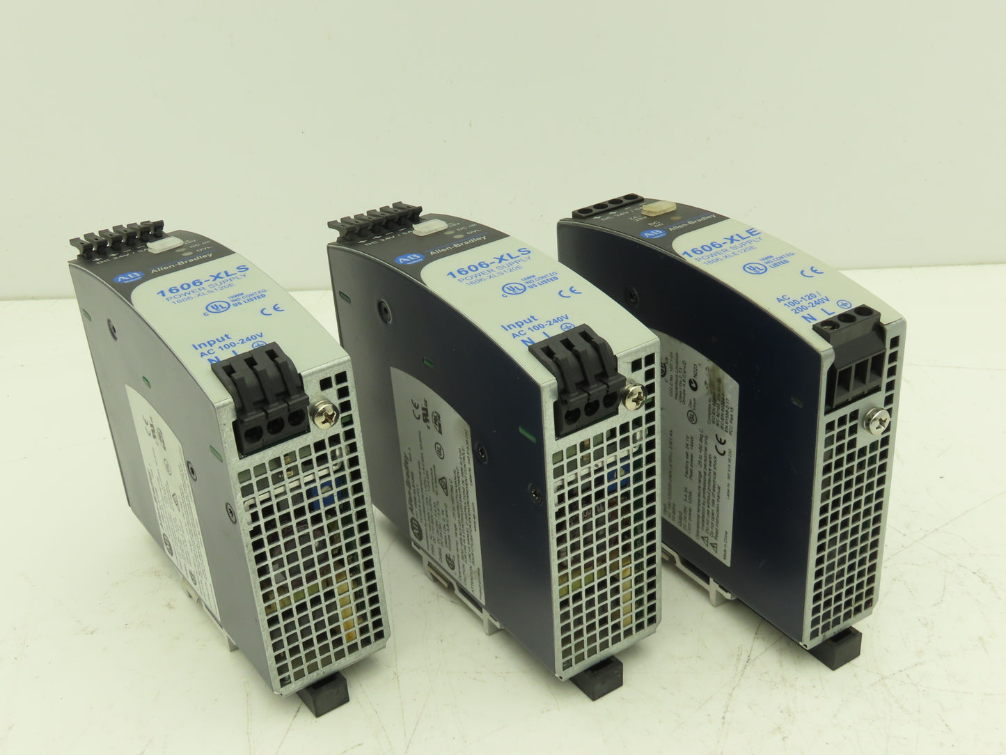 Allen Bradley 1606-XLS120E PLC Power Supply 24VDC 5A 120W 120-240V 1PH Lot of 3