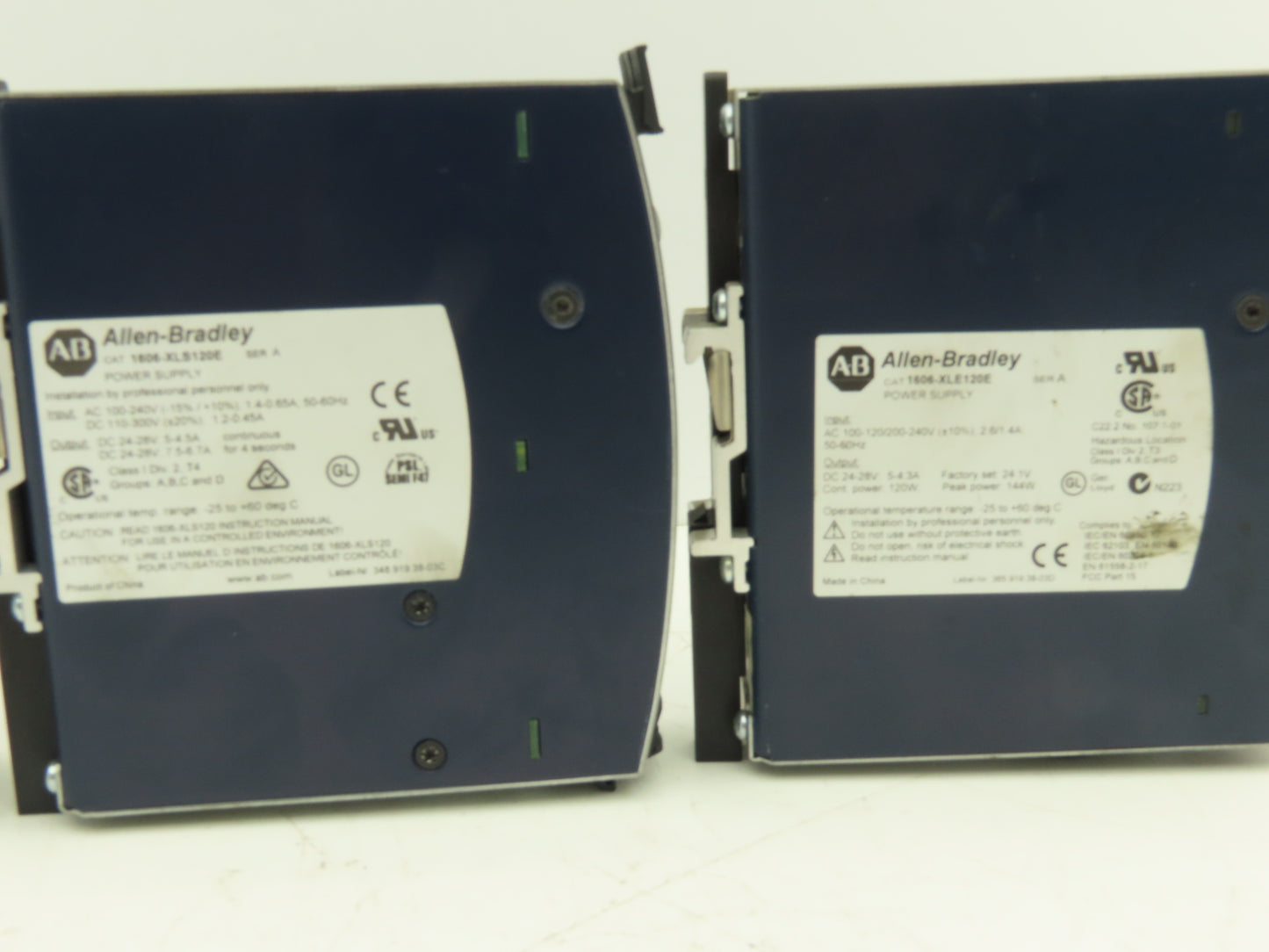 Allen Bradley 1606-XLS120E PLC Power Supply 24VDC 5A 120W 120-240V 1PH Lot of 3