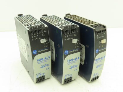 Allen Bradley 1606-XLS120E PLC Power Supply 24VDC 5A 120W 120-240V 1PH Lot of 3