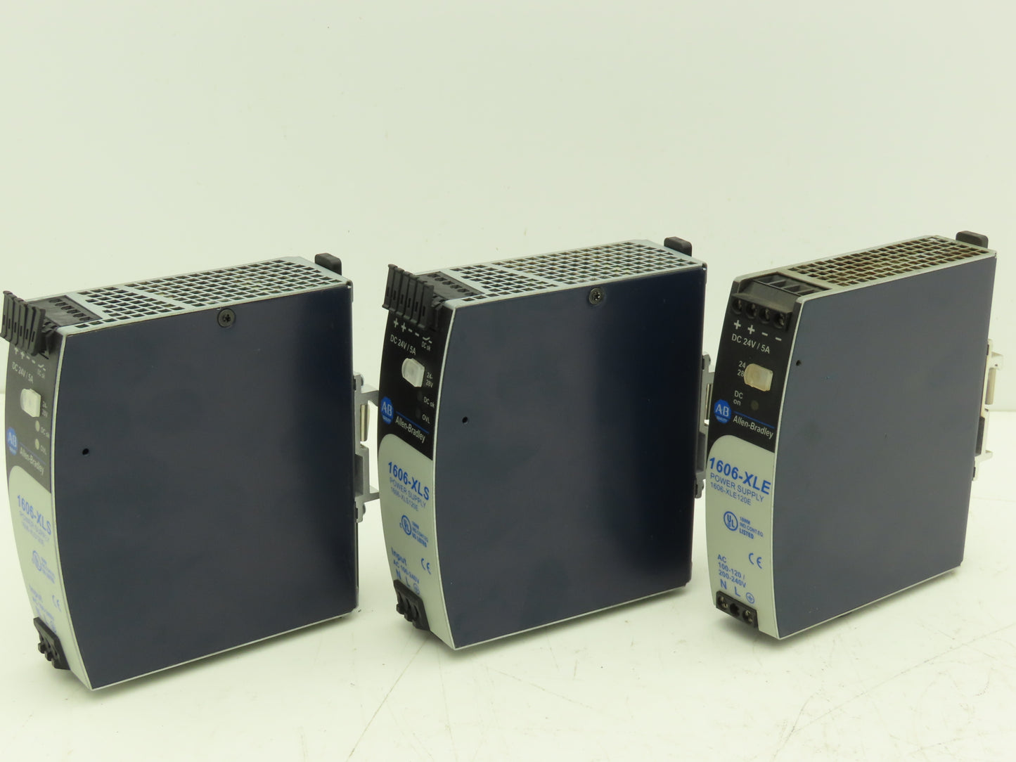 Allen Bradley 1606-XLS120E PLC Power Supply 24VDC 5A 120W 120-240V 1PH Lot of 3