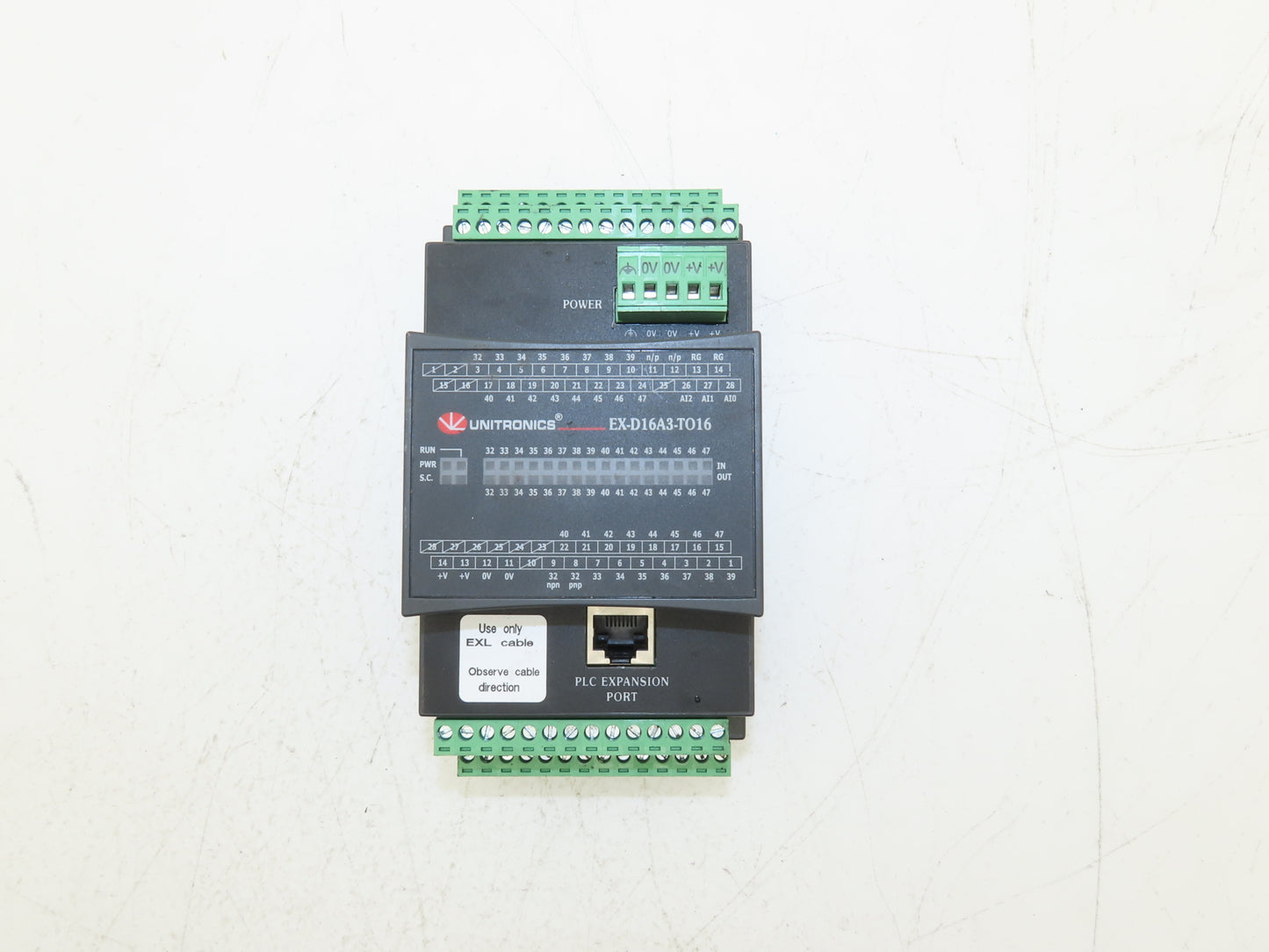 Unitronics EX-D16A3-TO16 PLC Expansion Vision I/O Module 24VDC